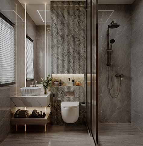 Premium Bath Spaces With Branded Sanitary Ware