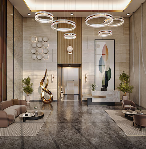 Exquisitely Designed Grand Double-height Lobby