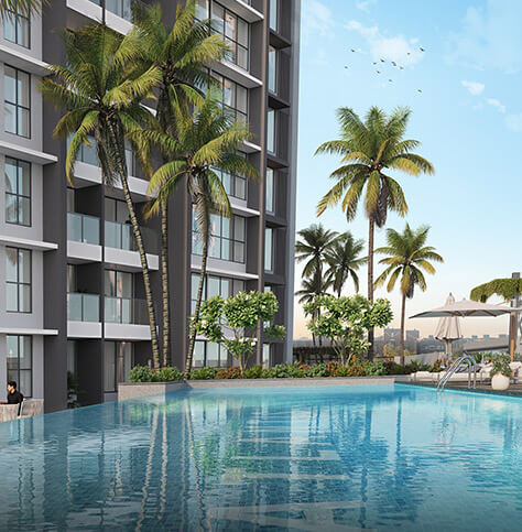 Infinity Edge Lap Pool With Resort-Style Sunken Loungers