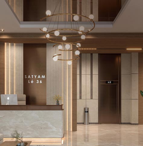 Grand Entrance Lobby with High-Speed Elevator